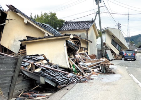 家屋の倒壊被災