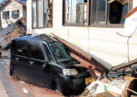 家屋の倒壊被災