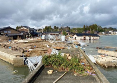 津波による被災（能登町）